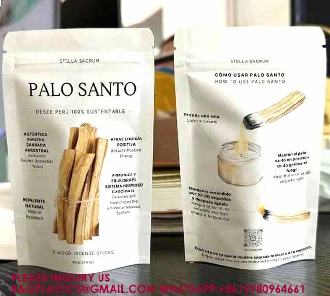 تغليف الحلويات الشاي البسكويت الألومنيوم الأوراق الورقية أكياس التعبئة الذاتية 4