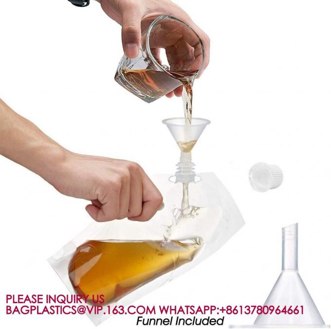 حاويات ماء 1 جالون، 10 أكياس شرب كيس قابلة للطي، بما في ذلك أغطية ضد التلاعب 1