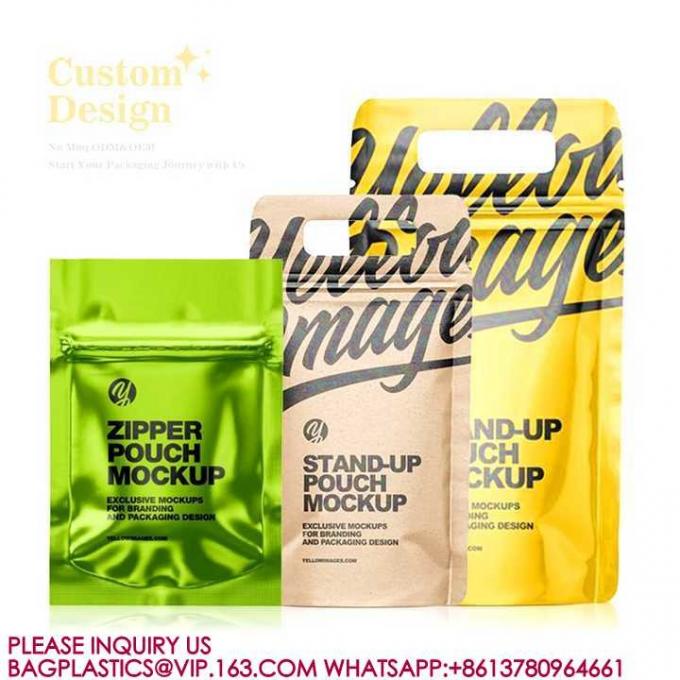 طباعة مخصصة أكياس طعام قابلة لإعادة الإغلاق قابلة لإعادة الاستخدام Ziplock Mylar Popcorn Packaging 2
