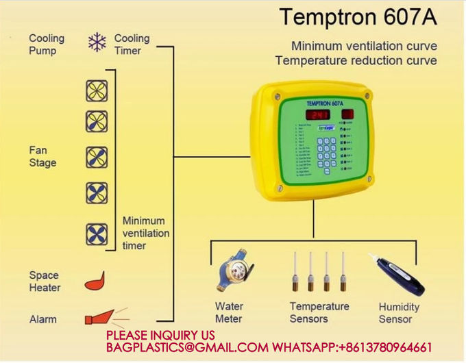 أوتو 220V T607 تحكم بيئة غرفة النمو بيت الدواجن T607 تحكم بيئة غرفة النمو 2