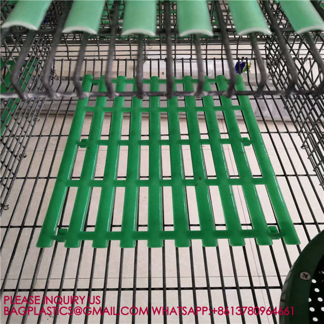 اللون الأخضر 40 * 27 سم الأرنب أرضية حديقة الدجاج البلاستيكية أرضية حديقة مزرعة الدواجن أرضية حديقة 0
